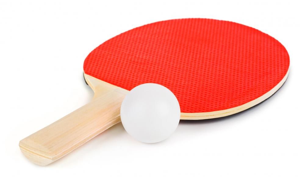a pixelated tennis net, paddles and ball representing the simple graphics of pong.