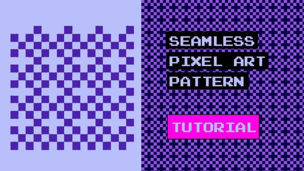 example of pixel art texture using repeating shapes