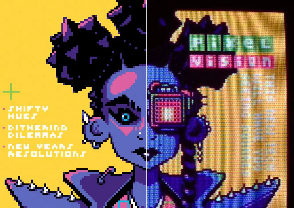examples of pixel art used in games, digital art, and graphic design