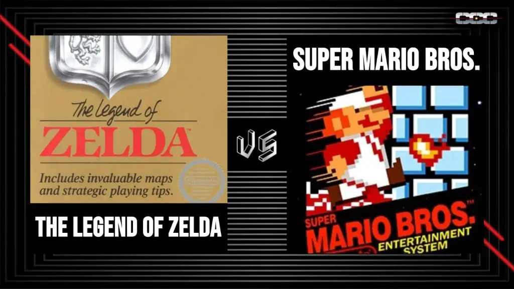 iconic nes games super mario bros and legend of zelda